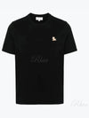 Chillax Fox Patch Regular Short Sleeve T-Shirt Black - MAISON KITSUNE - BALAAN 2