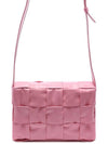 Cassette Intrecciato Small Leather Cross Bag Pink - BOTTEGA VENETA - BALAAN 5