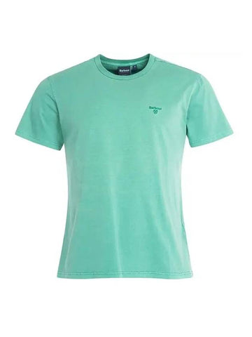 Garment Dyed Short Sleeve T-Shirt Green - BARBOUR - BALAAN 1