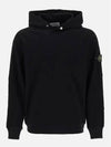 Compass Badge Cotton Hoodie Black - STONE ISLAND - BALAAN 2