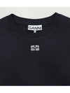 black logo short sleeve - GANNI - BALAAN 3