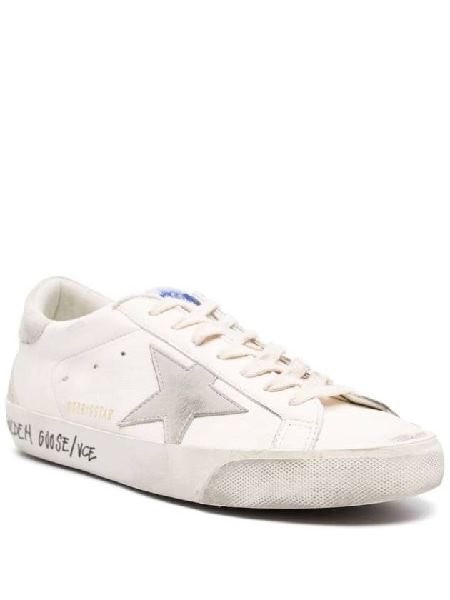 Super Star Suede Leather Low Top Sneaker White - GOLDEN GOOSE - BALAAN 5