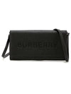 Henley Embossed Logo Leather Cross Bag Black - BURBERRY - BALAAN 2