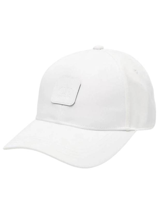 Logo Patch Ball Cap White - CP COMPANY - BALAAN 1