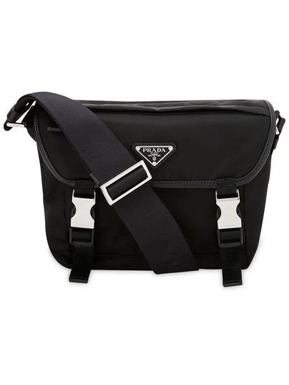 Triangle Logo Re-Nylon Cross Bag Black - PRADA - BALAAN 2