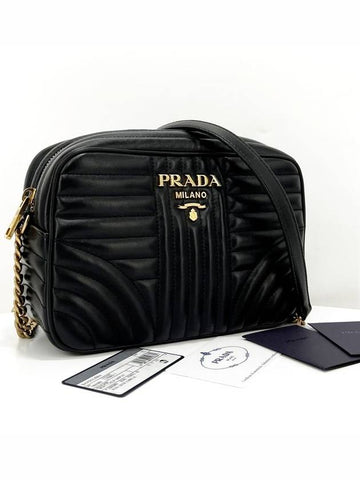 Diagram gold chain crossbag camera bag black 1BH083 - PRADA - BALAAN 1