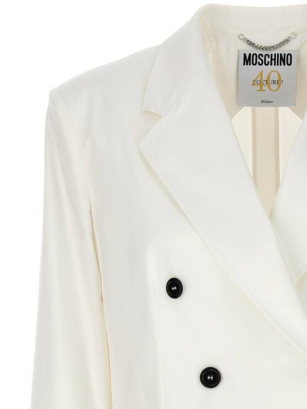 Suit Jacket A050304200001 White - MOSCHINO - BALAAN 4