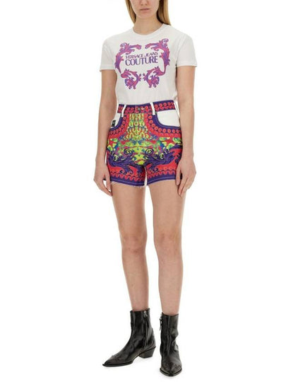 Versace Jeans Couture Logo Print Shorts - VERSACE - BALAAN 2