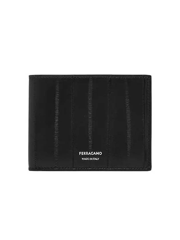 Eel Skin Half Wallet Blue - SALVATORE FERRAGAMO - BALAAN 6