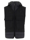 Men's Goggles Hoodie Padded Vest Black - CP COMPANY - BALAAN 2