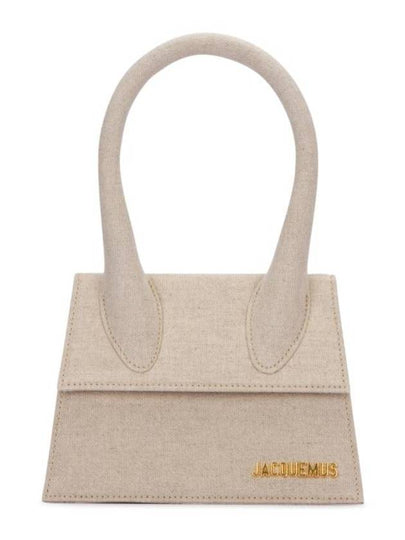 Le Chiquito Moyen Signature Tote Bag Light Greige - JACQUEMUS - BALAAN 2