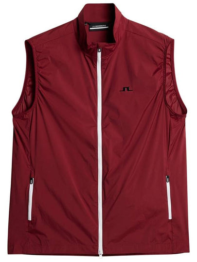 Men's Ash Light Packable Vest Red - J.LINDEBERG - BALAAN 2