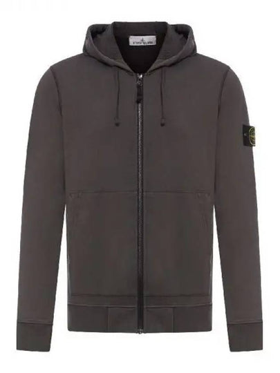 Compass Badge Zip Up Hoodie Charcoal - STONE ISLAND - BALAAN 2