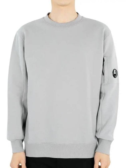 Diagonal Raised Fleece Sweatshirt Grey - CP COMPANY - BALAAN 2