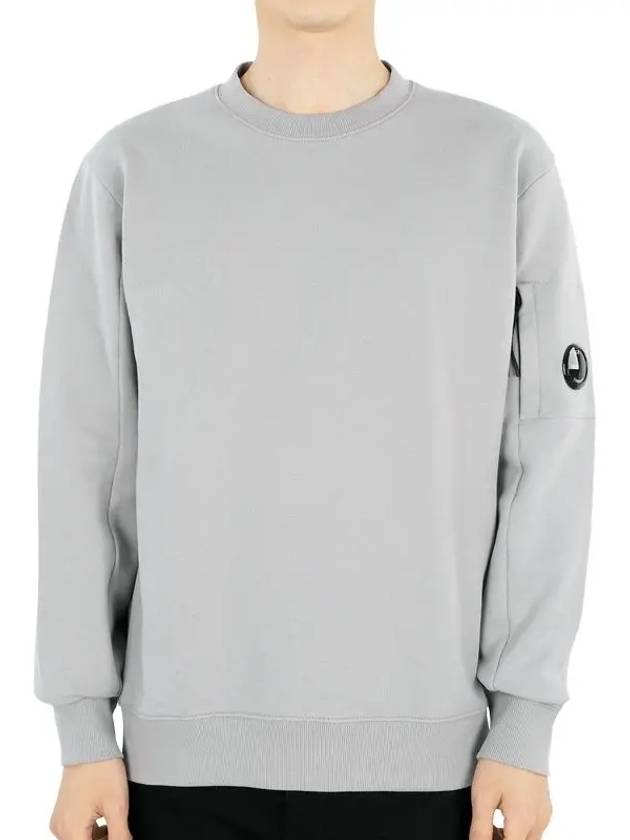 Diagonal Raised Fleece Sweatshirt Grey - CP COMPANY - BALAAN 1