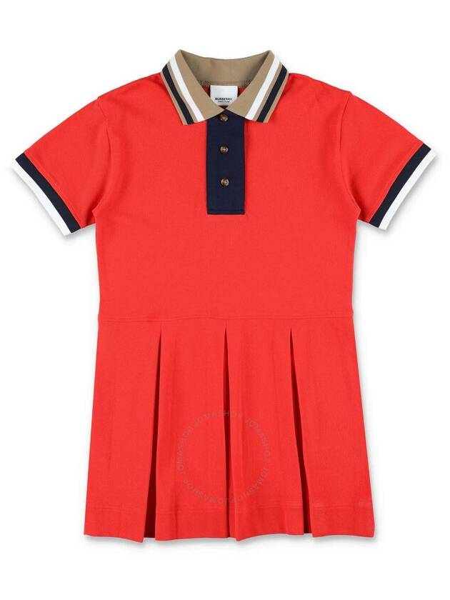 Burberry Cotton Polo Shirt Dress Size 8Y - BURBERRY - BALAAN 1