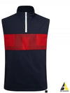 Dean Logo Quarter Zip-Up Golf Vest Navy - J.LINDEBERG - BALAAN 2