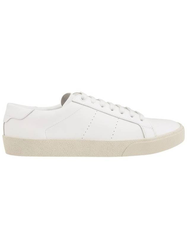 Classic Leather Low Top Sneakers White - SAINT LAURENT - BALAAN 1