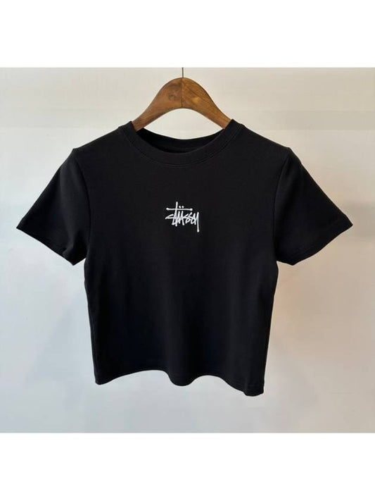 Graffiti Rib Short Sleeve T-Shirt Black - STUSSY - BALAAN 2