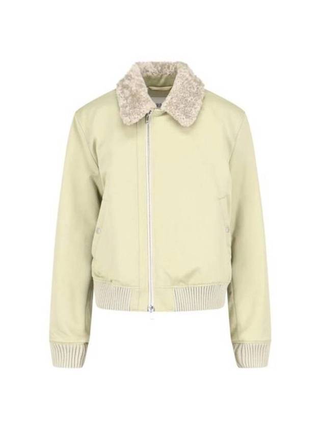 cotton shearling bomber jacket hunter - BURBERRY - BALAAN 1