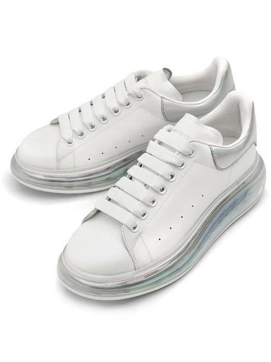 Men's Oversized Lace Up Low Top Sneakers White - ALEXANDER MCQUEEN - BALAAN 2
