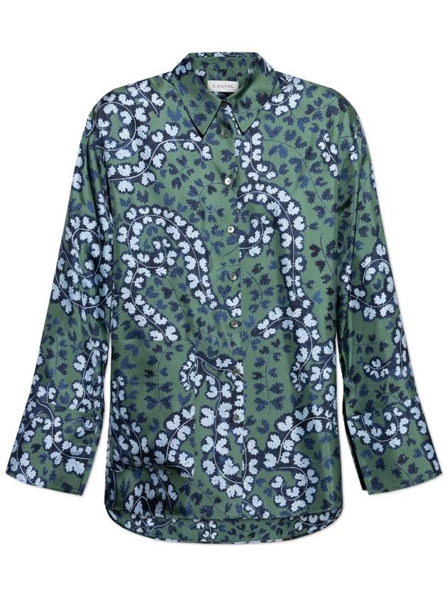 Lanvin Silk Shirt, Women's, Green - LANVIN - BALAAN 1