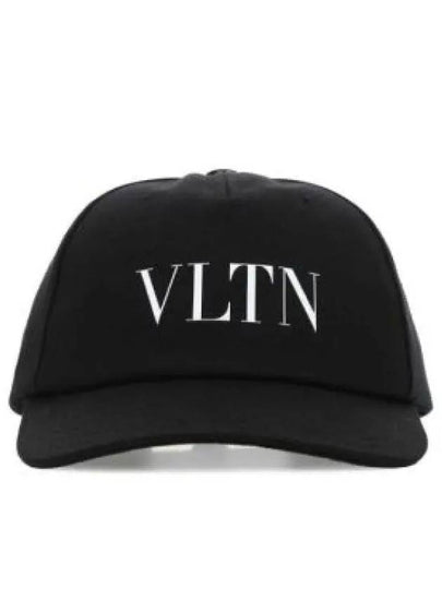 VLTN Logo Print Ball Cap Black - VALENTINO - BALAAN 2