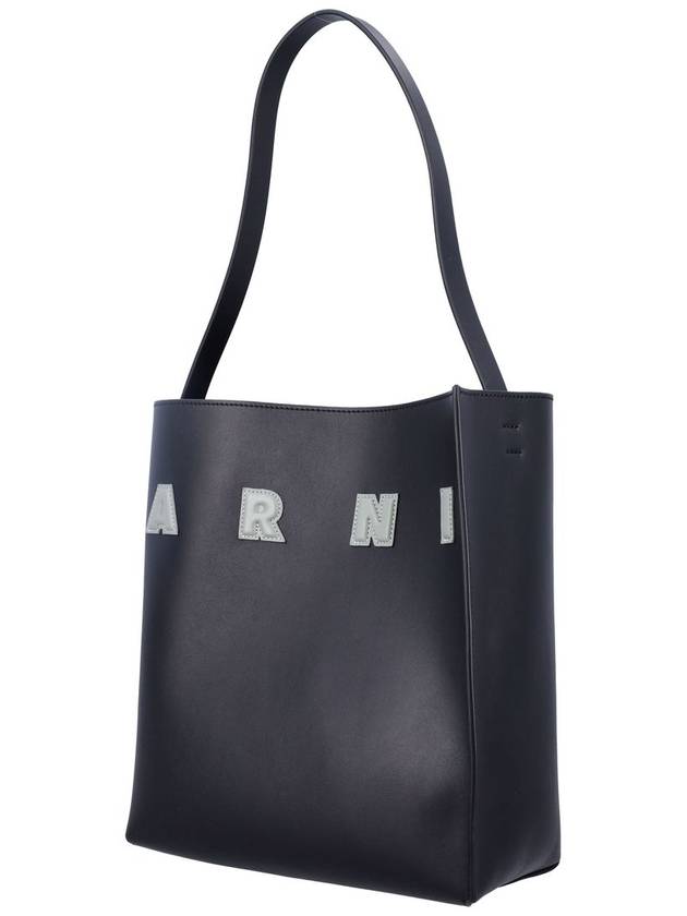 Museo Logo Patch Small Tote Bag Black - MARNI - BALAAN 4