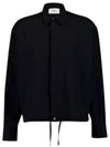 24 Drawstring Long Sleeve Shirt USH106 CO0062 001 - AMI - BALAAN 1