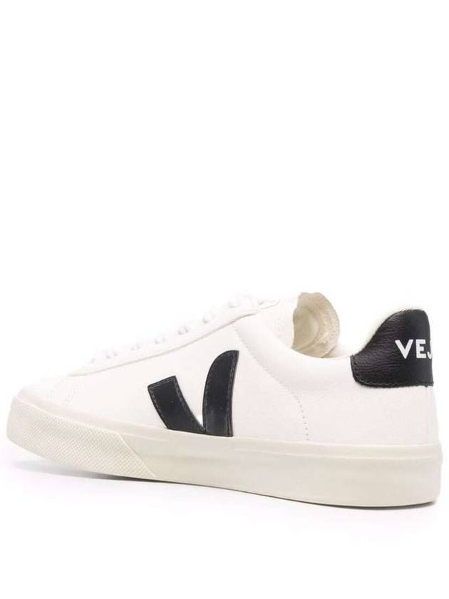 'Campo' White And Black Low Top Sneakers In Vegan Leather Unisex - VEJA - BALAAN 7