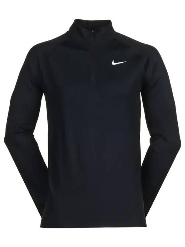 Golf Tour Dri-Fit ADV Half Zip Long Sleeve T-Shirt Black - NIKE - BALAAN 2