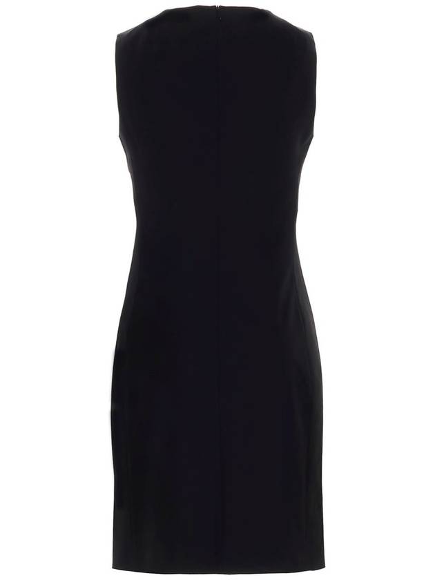 Sleeveless Fitted Midi Dress Black - THEORY - BALAAN 4