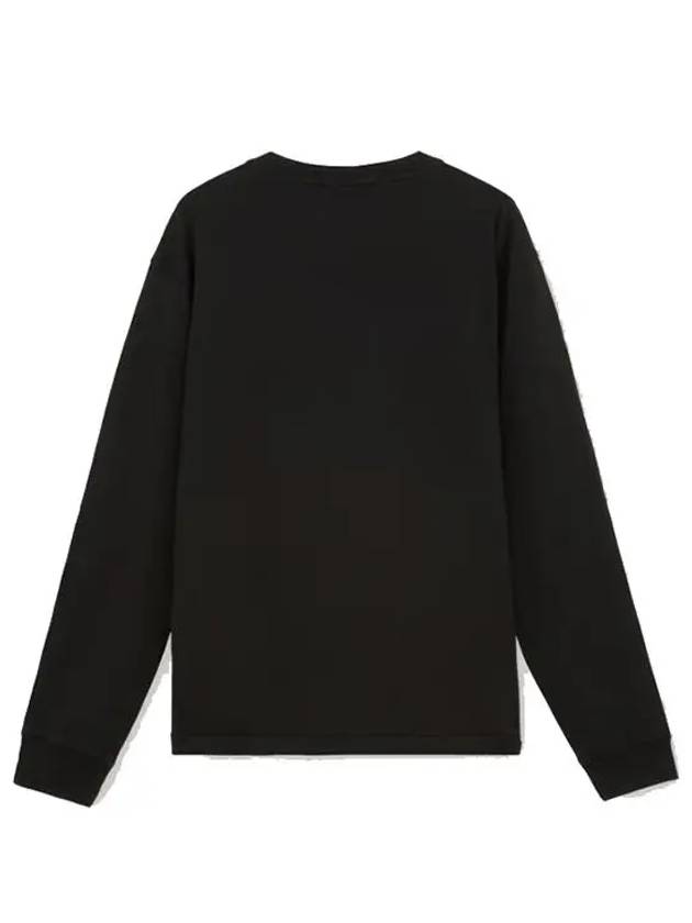 Chest Patch Long Sleeve T-Shirt Black - STONE ISLAND - BALAAN 3