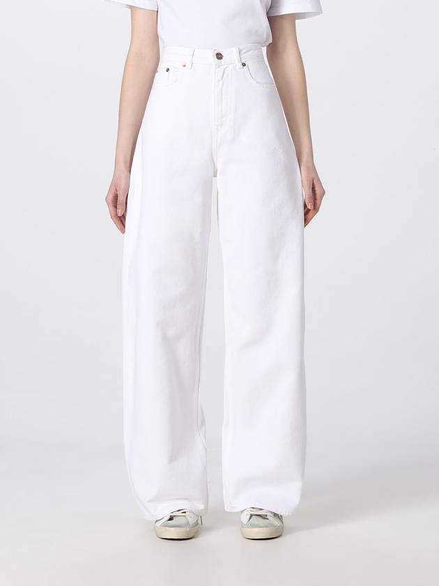 Women's Bull Denim Wide Jeans White - GOLDEN GOOSE - BALAAN 2