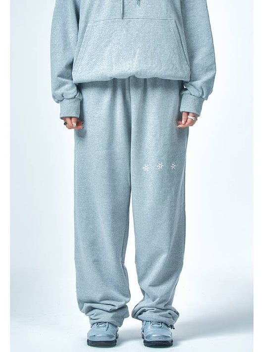 Logo Sweat Pants Gray - DAUSPICE - BALAAN 1