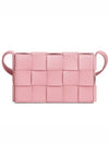 Cassette Intrecciato Small Cross Bag Pink - BOTTEGA VENETA - BALAAN 2