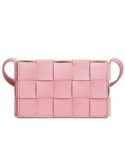 Cassette Intrecciato Small Cross Bag Pink - BOTTEGA VENETA - BALAAN 2