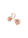 Una Octagon Drop Earrings Rose Gold Pink - SWAROVSKI - BALAAN 5