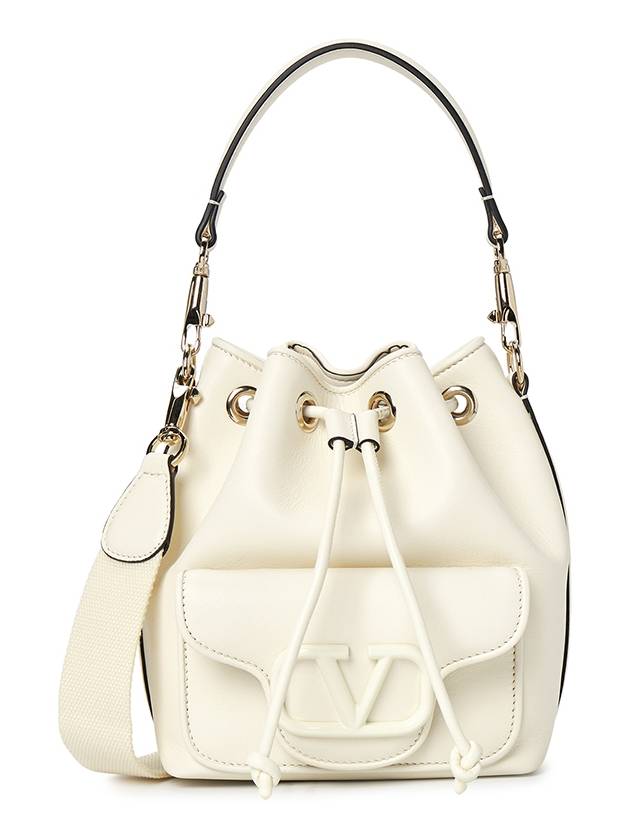 Drawstring Bucket Bag Ivory - VALENTINO - BALAAN 2