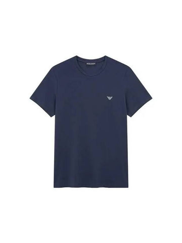 UNDERWEAR Men's Eagle Logo Easy Lounge TShirt Navy 270823 - EMPORIO ARMANI - BALAAN 1