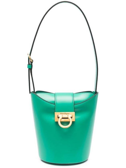 Salvatore Trifolio shoulder bag emerald green - SALVATORE FERRAGAMO - BALAAN 2