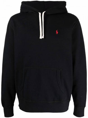 Embroidered Logo Pony Hoodie Black - POLO RALPH LAUREN - BALAAN 1