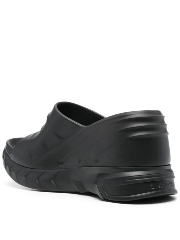 Women's Marshmallow Rubber Sandals Slippers Black - GIVENCHY - BALAAN 4