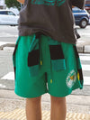 Ichthus graphic banding half pantsgreen - HOLY NUMBER 7 - BALAAN 2