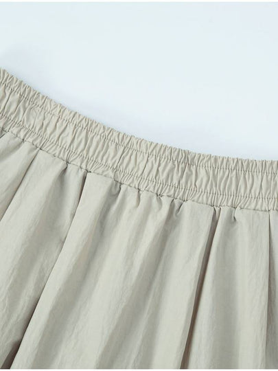 24SS gathered long skirt light beige - CALLAITE - BALAAN 2