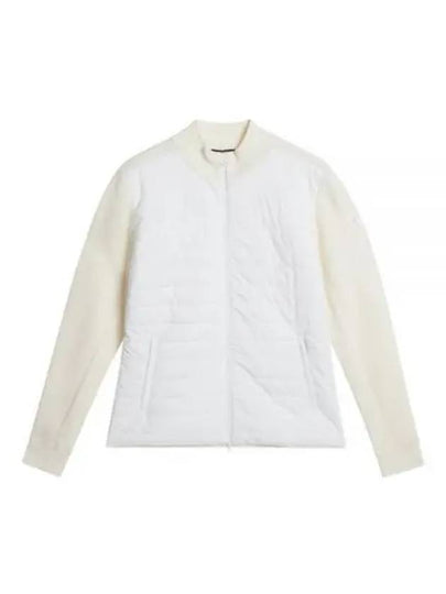 Wren Knit Hybrid Zip-Up Jacket White - J.LINDEBERG - BALAAN 2