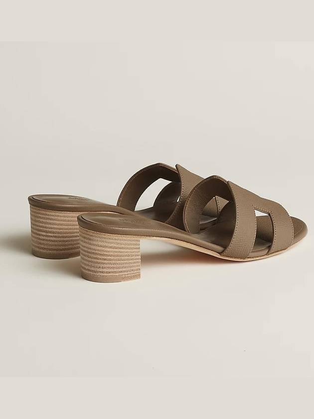 Oasis Epsom Sandals Etoupe - HERMES - BALAAN 3