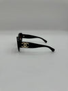 CC logo butterfly sunglasses acetate black brown A71525 - CHANEL - BALAAN 4