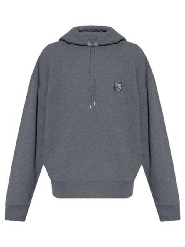 Bold Fox Head Patch Oversize Hoodie Grey - MAISON KITSUNE - BALAAN 2