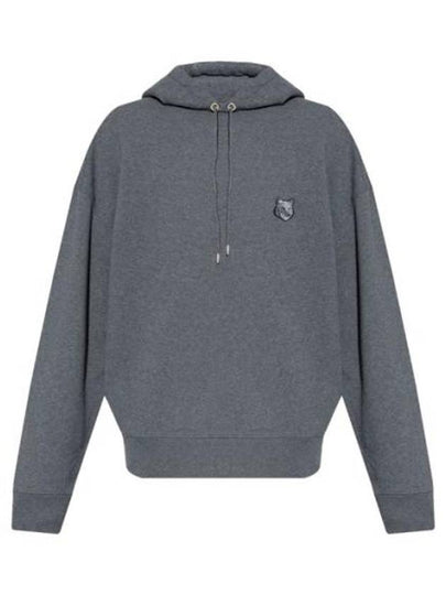 Bold Fox Head Patch Oversize Hoodie Grey - MAISON KITSUNE - BALAAN 2